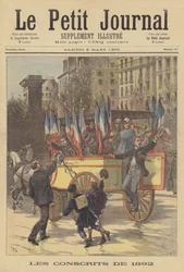 Os recrutas do exército francês de 1892